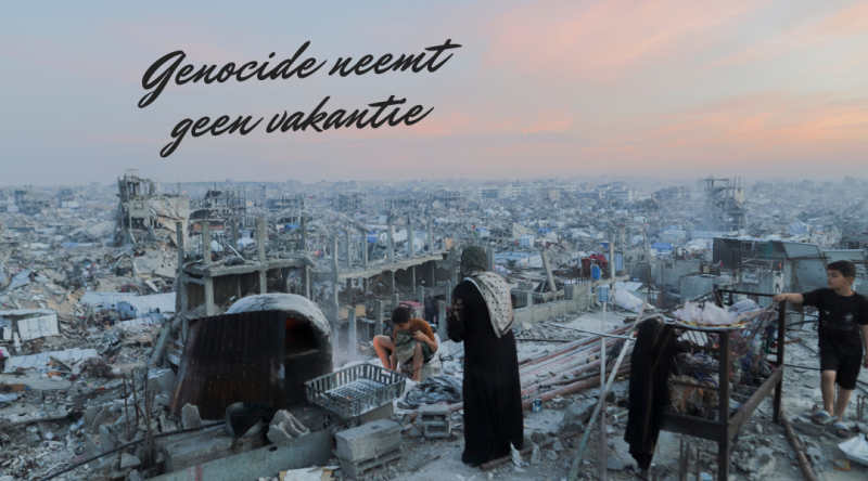 Genocide neemt geen vakantie